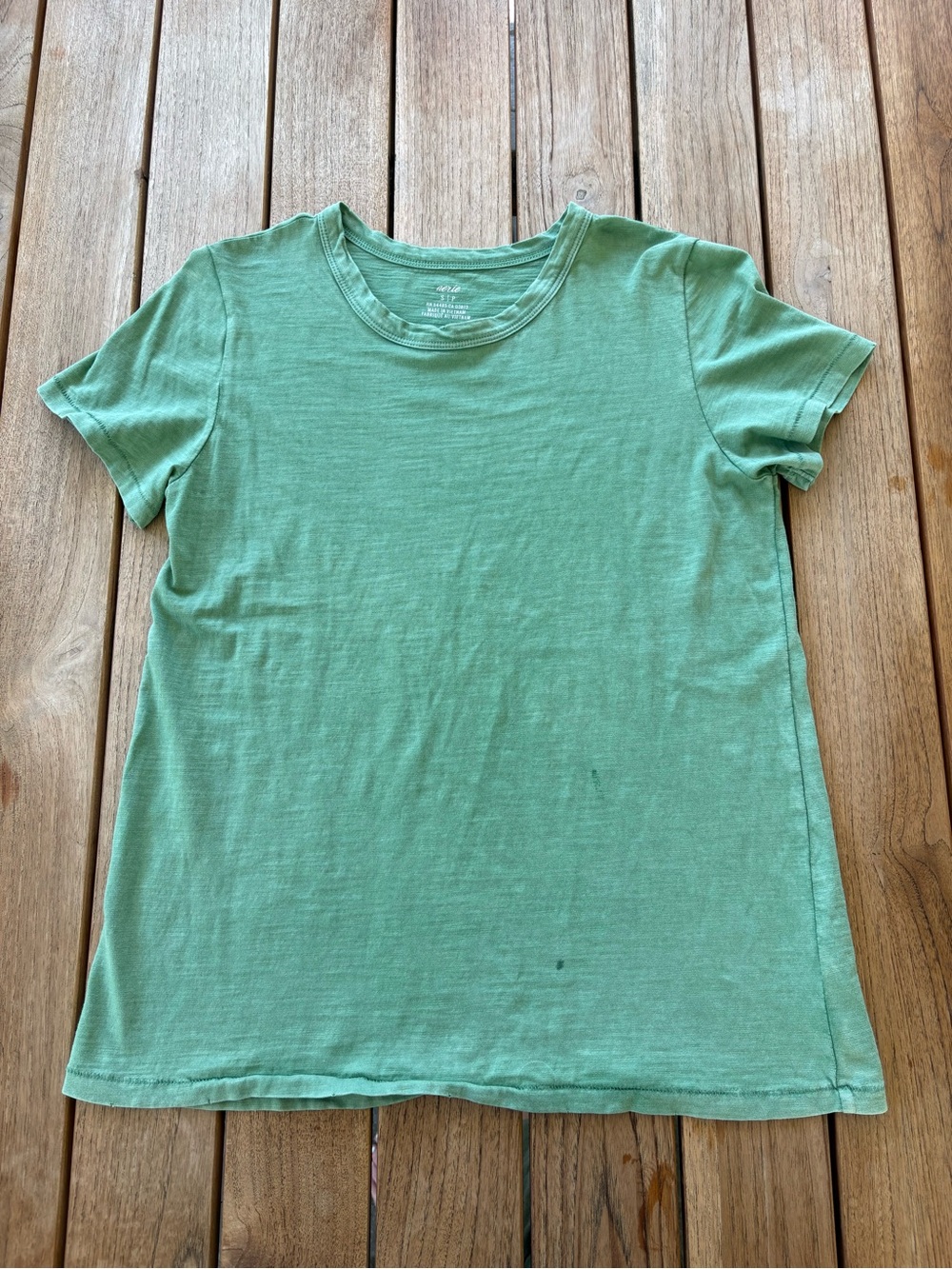 aerie Green light weight Crewneck Tee